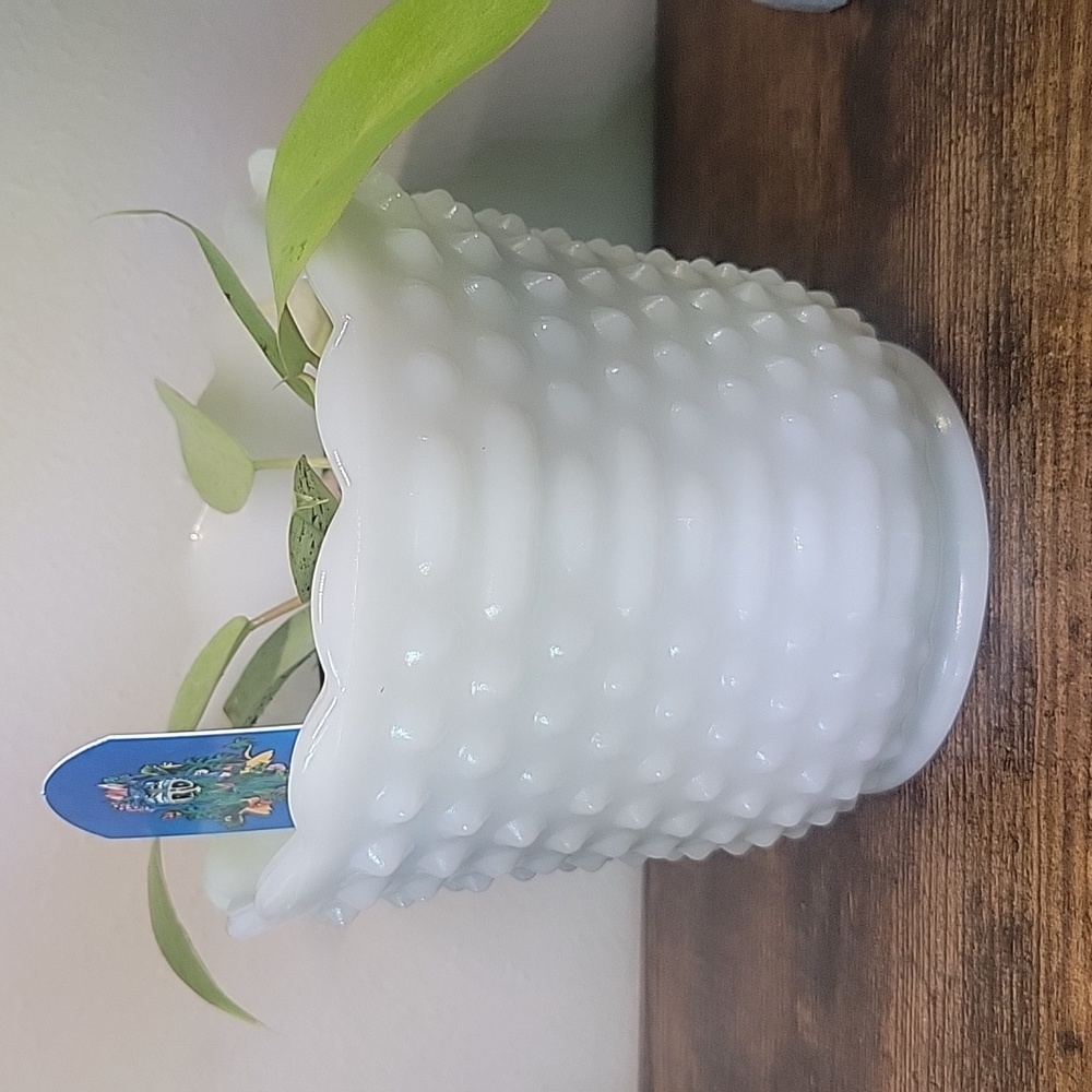 Vintage Milk Glass Planter